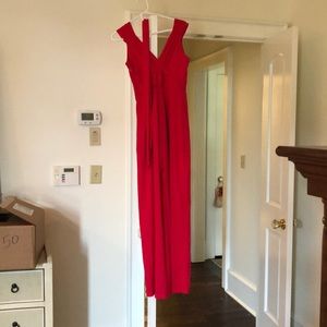 Bebe hot pink jumpsuit